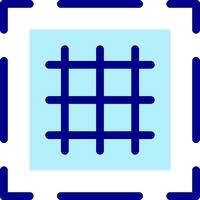 A square with a grid of squares on it vector