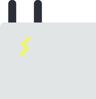 A white box with two black lines on it vector