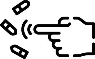 A hand pointing to a button with a bunch of buttons vector