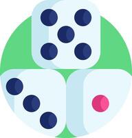 Dice game icon vector