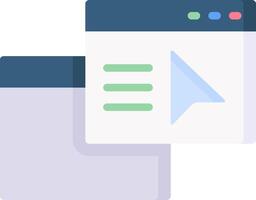 A white and blue icon with a green arrow pointing to a document vector