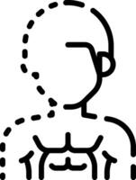 A man with a heart on his chest vector