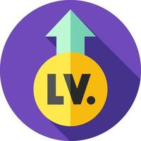 The lv logo is shown in a flat design vector