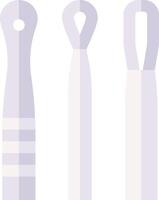 Three different types of scissors on a white background vector