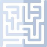 A maze with a square shape and a white background vector