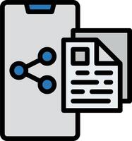 Mobile app icon vector