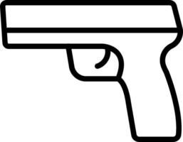 A gun icon on a white background vector