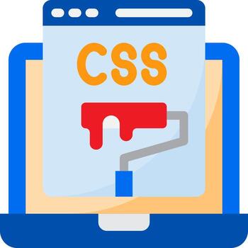 css es un programación idioma ese es usado a crear el Mira y sensación de un sitio web vector