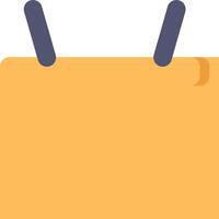 A yellow folder with two handles on it vector