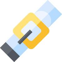 A yellow and blue square with a pen in it vector
