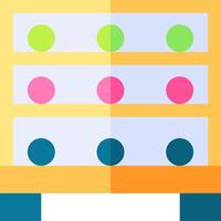 A colorful puzzle with dots on it vector