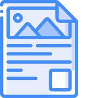 A document with a mountain on it vector