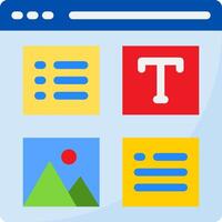A colorful icon with a note, a book, and a book vector
