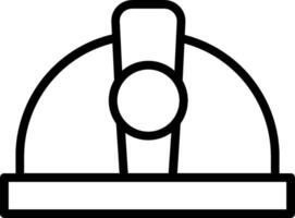 A black and white image of a hat on a white background vector