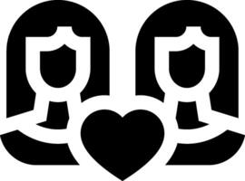 Two people holding hands with hearts in the middle vector