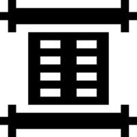 A black and white image of a scroll vector