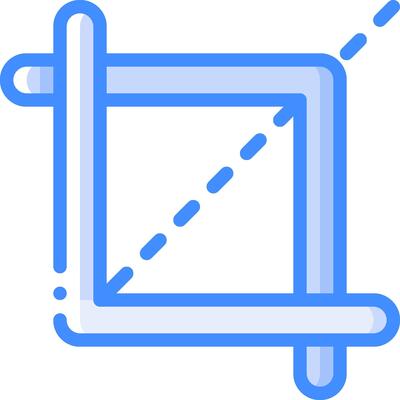 A square with a line through it