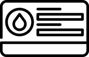 A black and white icon of a computer vector