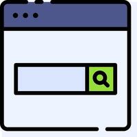 A search box with a magnifying glass icon vector