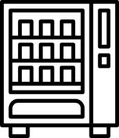 A vending machine icon on a white background vector
