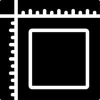 A square with a ruler on it vector