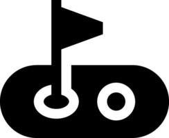 A black and white icon of a music player vector