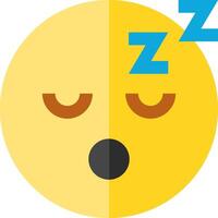 A yellow smiley face with a blue eye and a blue nose vector