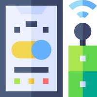 A phone with a wifi icon and a phone with a wifi icon vector
