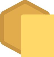 A yellow square with a honeycomb on it vector