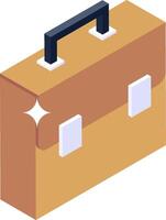 A briefcase icon on a white background vector
