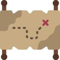 A map with a red dot on it vector