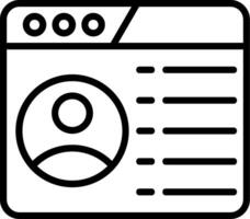 User Interface Line Icon vector