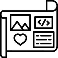 Mockup Line Icon vector