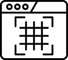 Grid Line Icon vector