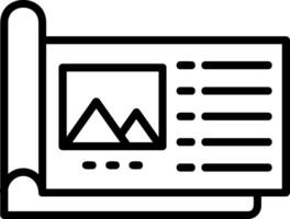 Corporate Identity Guideli Line Icon vector