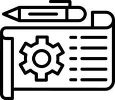 Prototype Line Icon vector
