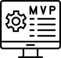 Minimum Viable Product Line Icon vector
