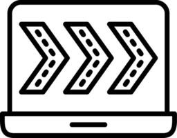 Breadcrumbs Line Icon vector