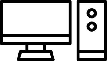 Computer Line Icon vector