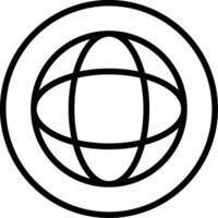 Globe Line Icon vector