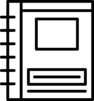 Notebook Line Icon vector