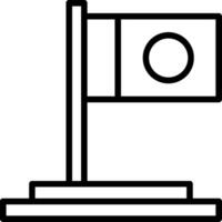 Flag Line Icon vector