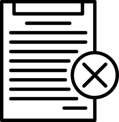 Disagree Line Icon