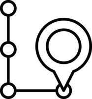 Gps Line Icon vector