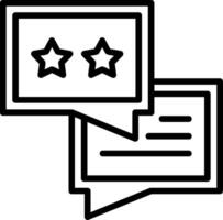 Feedback Line Icon vector