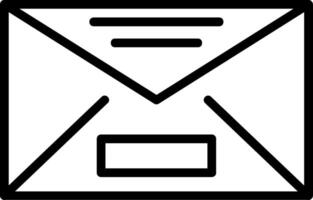Mail Line Icon vector