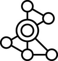 Network Line Icon vector