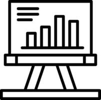 Presentation Line Icon vector