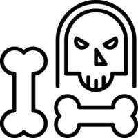 Bones Line Icon vector