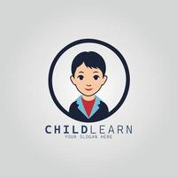 Child learn logo design template, illustration vector